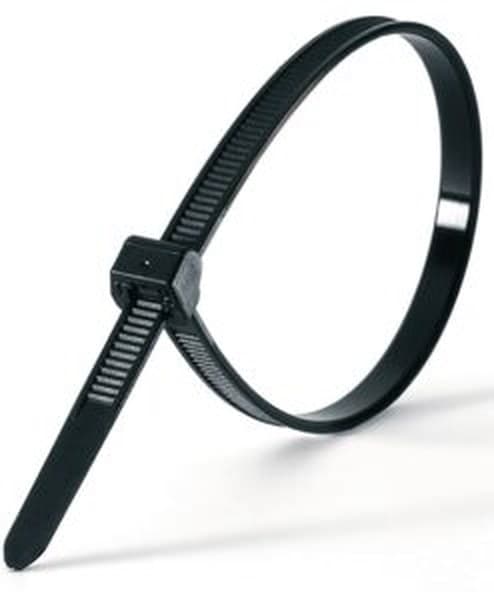 Black nylon cable tie
